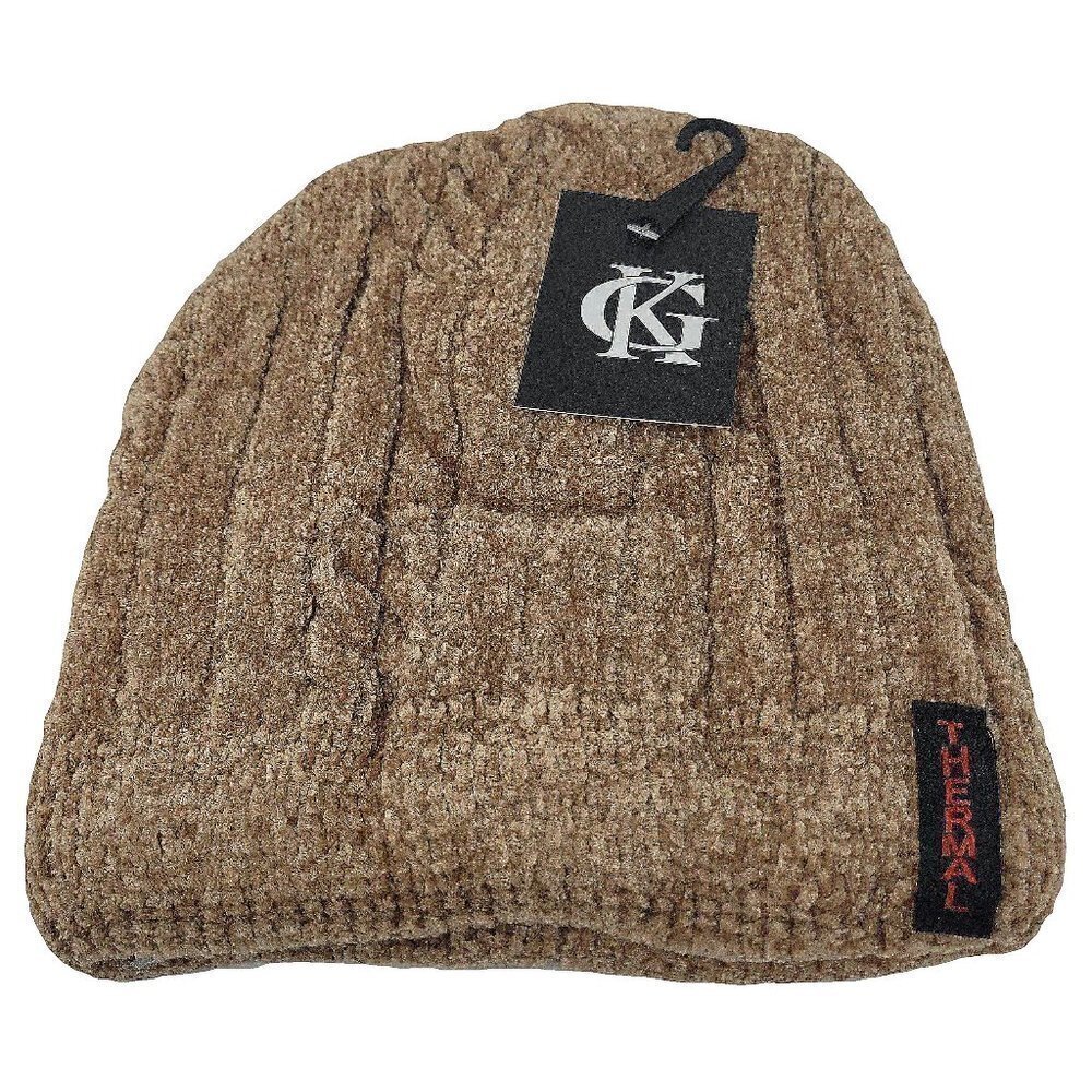 Women's Beanie Hat Cap Solid Plain Knit Ski Skull Cuff Warm Winter - Beige NEW